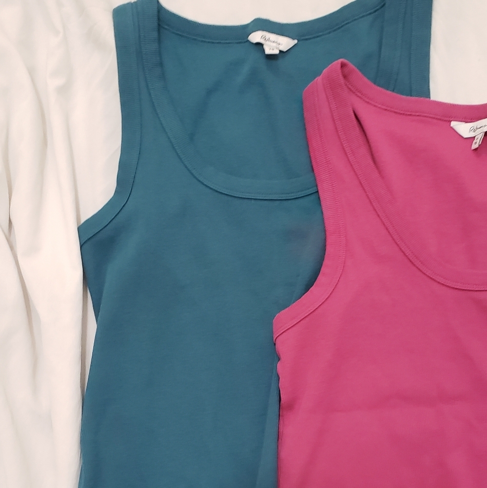 Reitmans Pink and Teal Tank Tops - Picture 3 of 6
